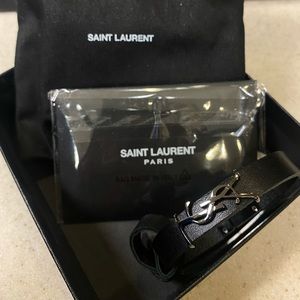 YSL Opyum Bracelet In Smooth Leather